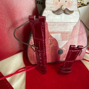 Cartier Red Leather Watch Strap